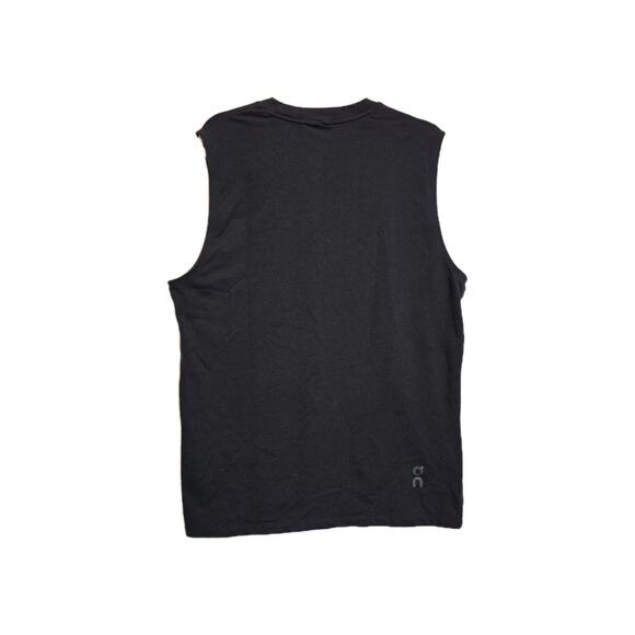 On Cloud Run On Clouds Focus Tank Mens Large Logo Sleeveless Top Black Wicking - Picture 4 of 10